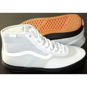 Vans Men's Gilbert Crockett Hi Light Grey White Canvas shoes Sizes NIB